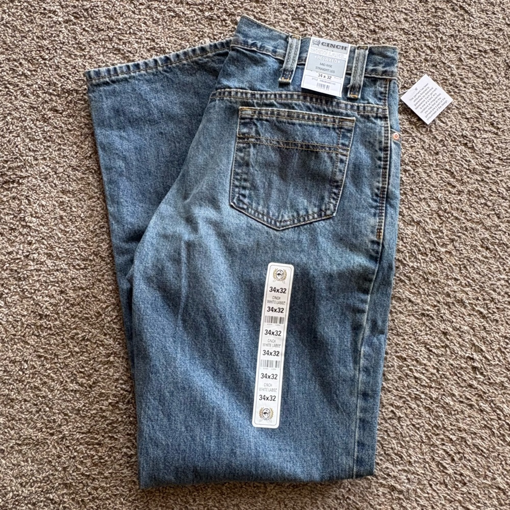 Cinch Relaxed Fit Blue Jeans